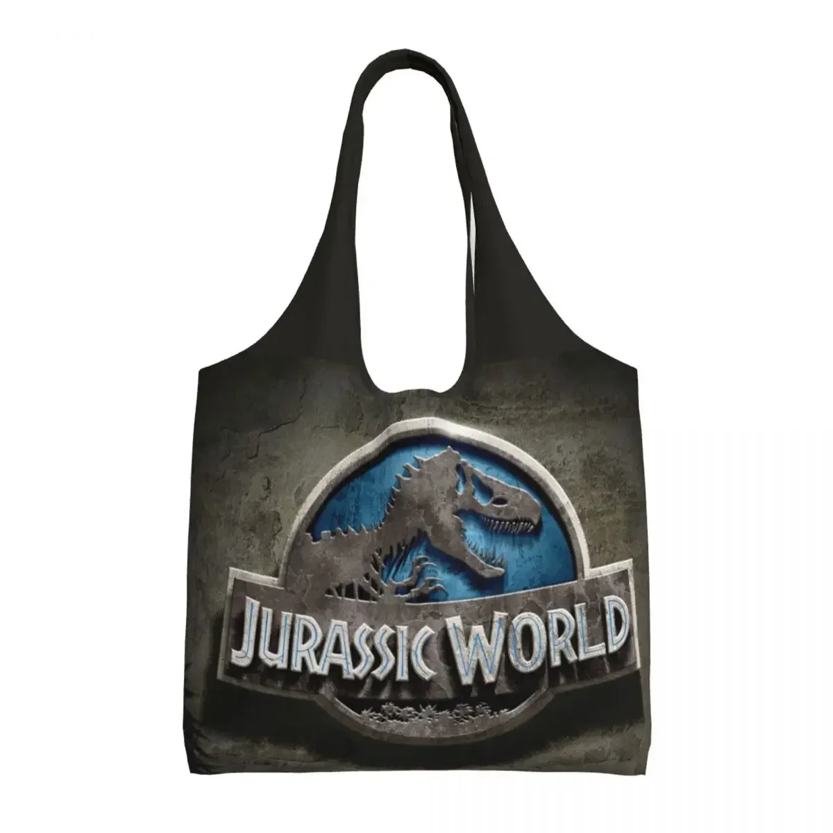 Jurassic Parks Groceries Shopping Tote Bag Women Funny Dinosaur World Canvas Shopper Shoulder s Big Capacity  Handbags