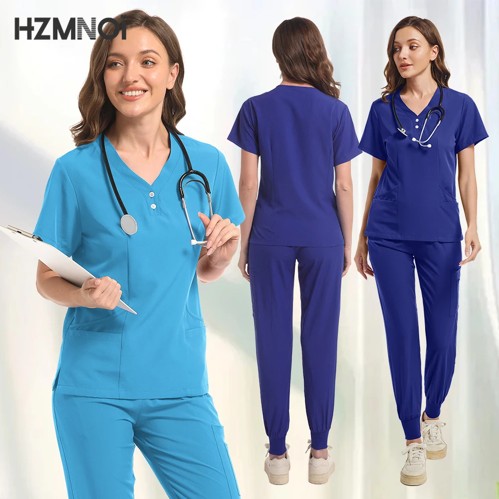 도매 의료 용품 간호사 치과 수술 세트 작업복, 수술실 의료 유니폼, 병원 작업 스크럽 세트