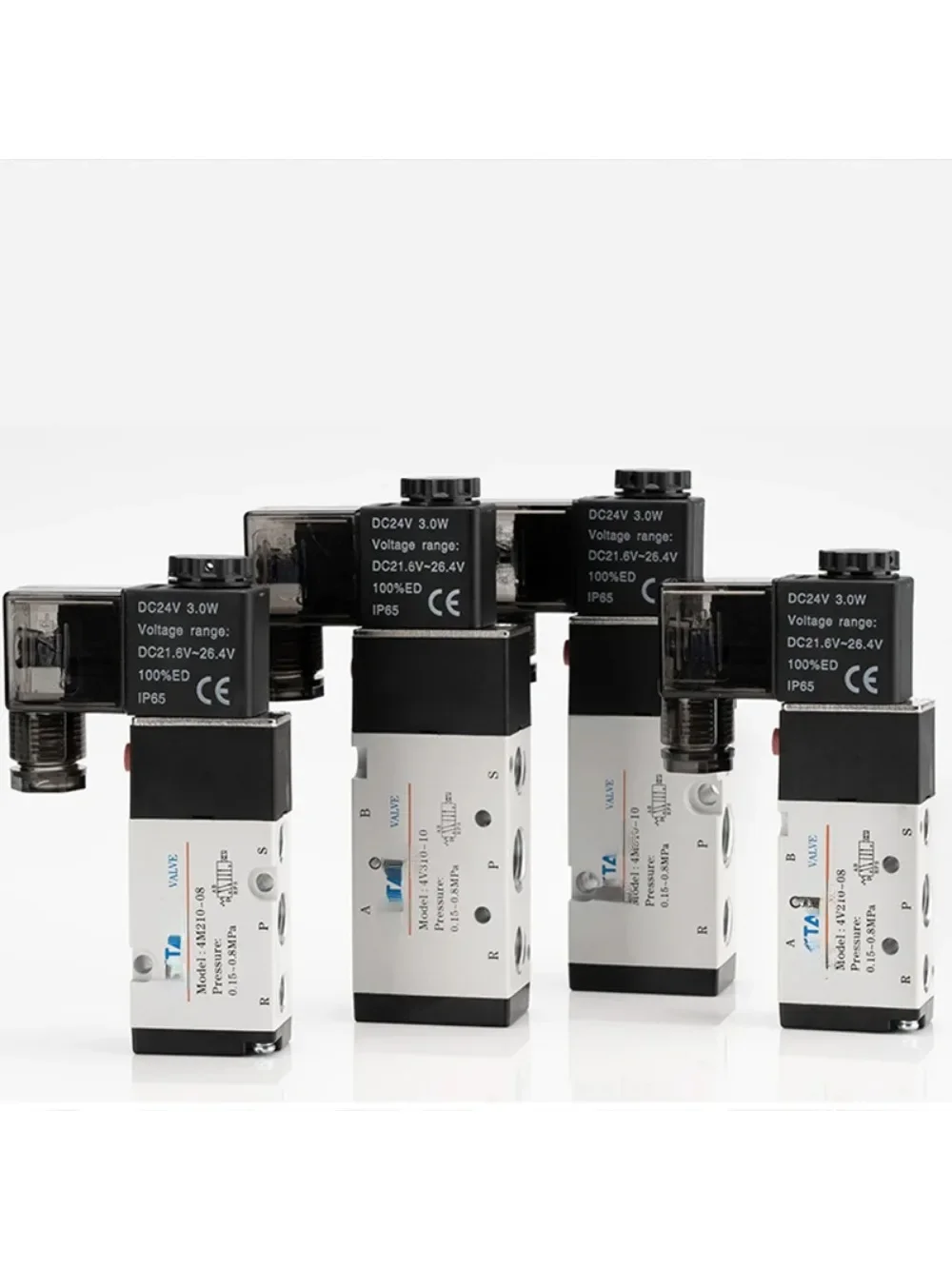 4v210-08 Better Quality  Pneumatic Electric Solenoid Valve Directional Control Air Magnetic Valve 12V 24V 220V 4v210