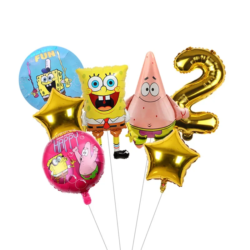 Niedlicher SpongeBob-Themen-Partykerzen-Geburtstagstorten-Topper für Kinderfeier-Dekoration – Detail 2