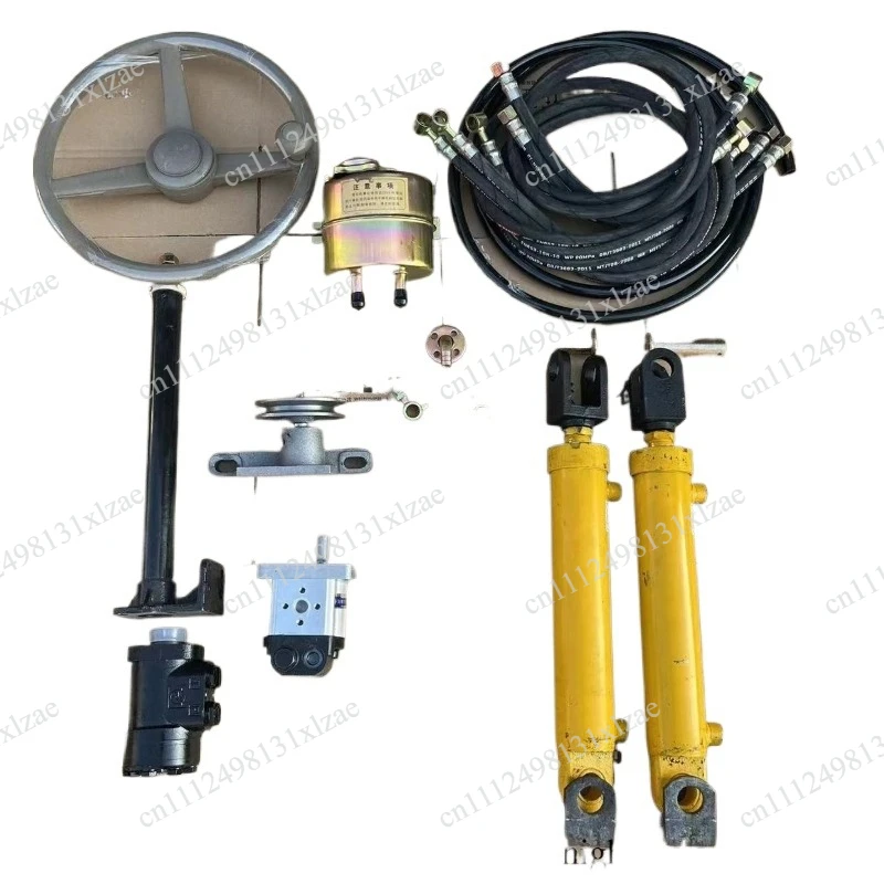 Agricultural Machinery Steering Upgrade, Hydraulic Power Steering Modification Kit for Handheld 4WD Tractors