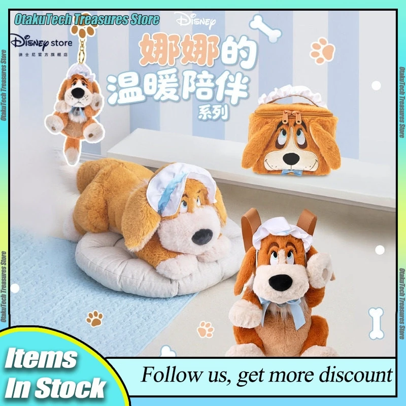 

Kawaii Nana Plush Dog Plush Doll Keychain Backpack Storage Bag Soft Stuffed Toy Disney Genuine Decoration Collection Gift