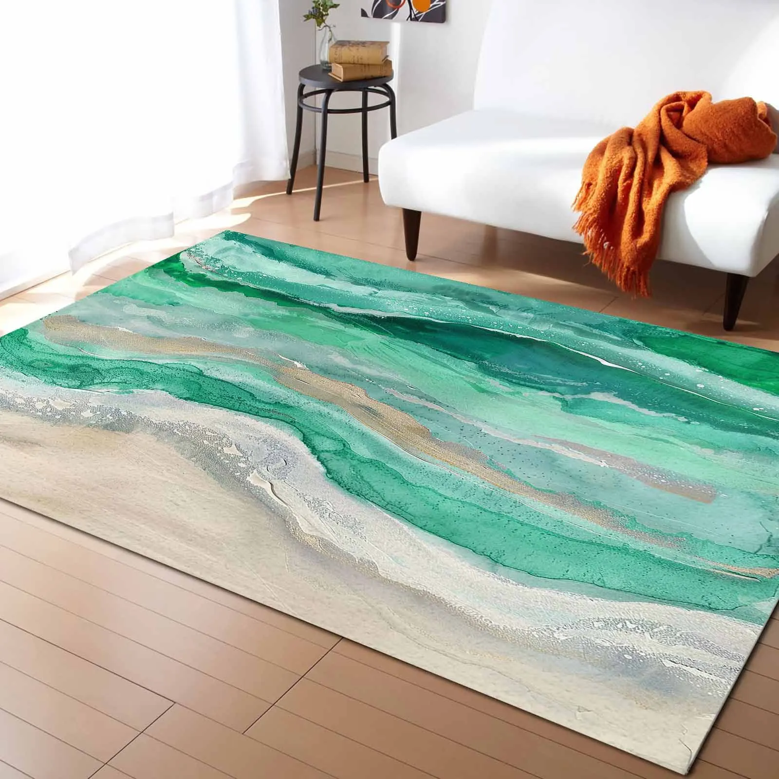 

Ocean Waves And Beaches Carpet For Home Living Room Bedroom Bedside Decor Large Area Rug Teen Room Decor Carpet