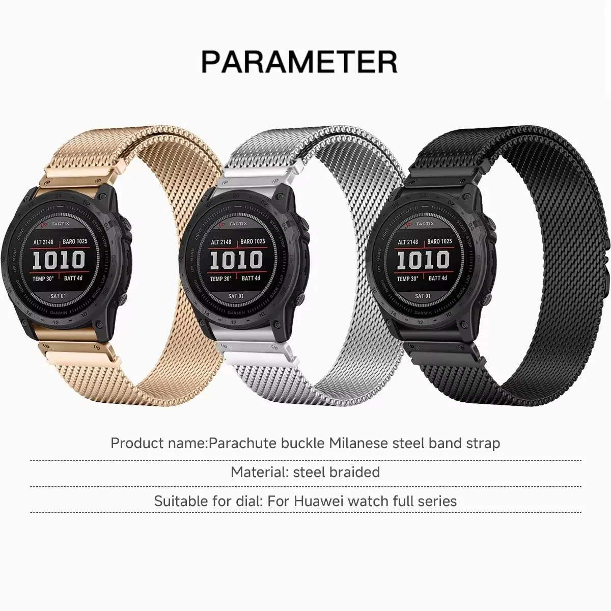 Магнитный ремешок из нержавеющей стали для Garmin Fenix 8 7X 7 Pro, быстросъемный браслет Fenix 6X 5X 5Plus Tactix 7 Forerunner 965 955