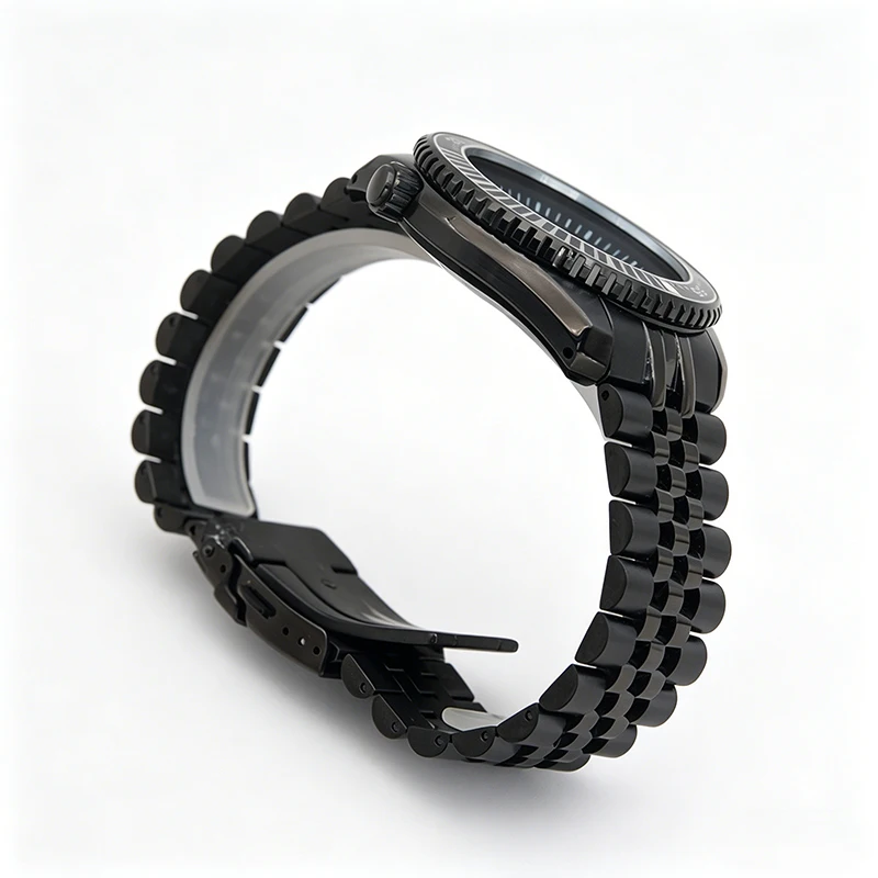 Black Watch Cases Bezel Insert Strap Fits Seiko Prospex SNR025 NH36 7S26 NH35 Movement Watch Repair Replace Case