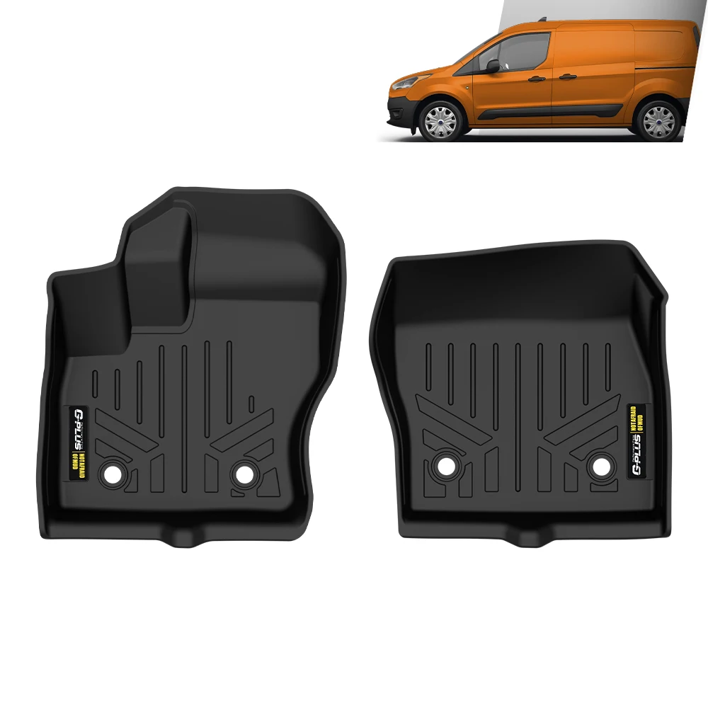 Fit For 2014-2021 Ford Transit Connect All Weather TPE Floor Mats 1st Row Liner