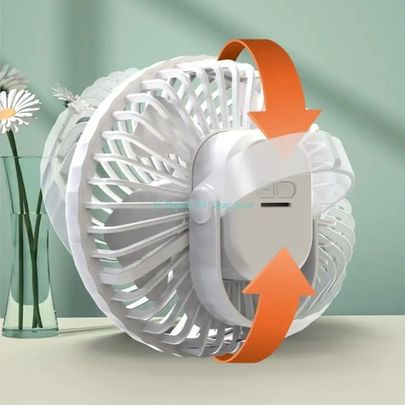 Ventilador velocidade ajustável E74D Ventilador resfriamento personalizado Ventilador teto Ventilador portátil