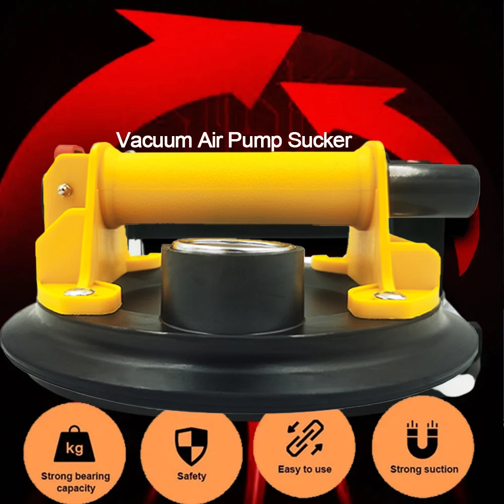 8 Inch 250Kg Luchtpomp Vacuüm Zuignappen Krachtige Sterke Handpomp Sucker Opgeheven Magneten Hantering Tools