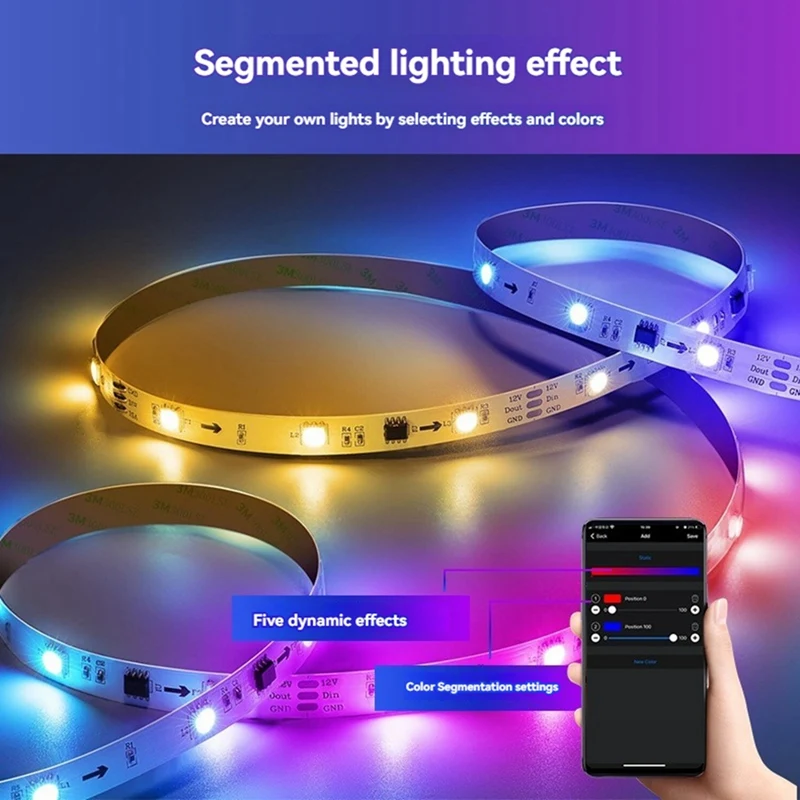 WS2811 WS2812B LED Controller Bluetooth Music 28Keys Remote Control For Individual Addressable RGB Strip Light