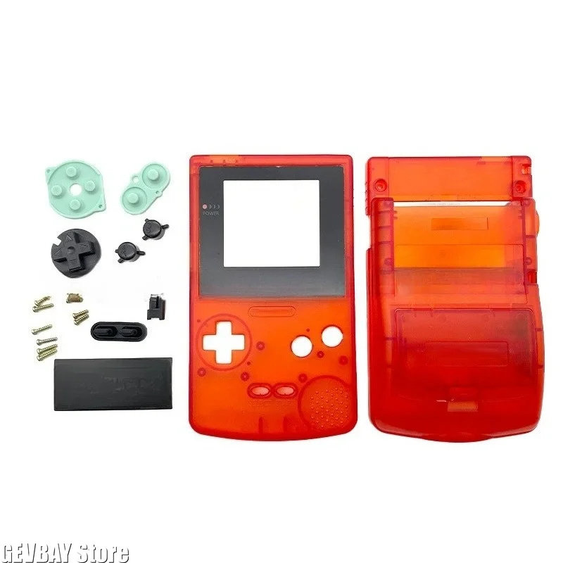 Replacement Housing Shell Kit for Gameboy Color GBC, Multicolor Console Case with Buttons and Screws Repair Accessories