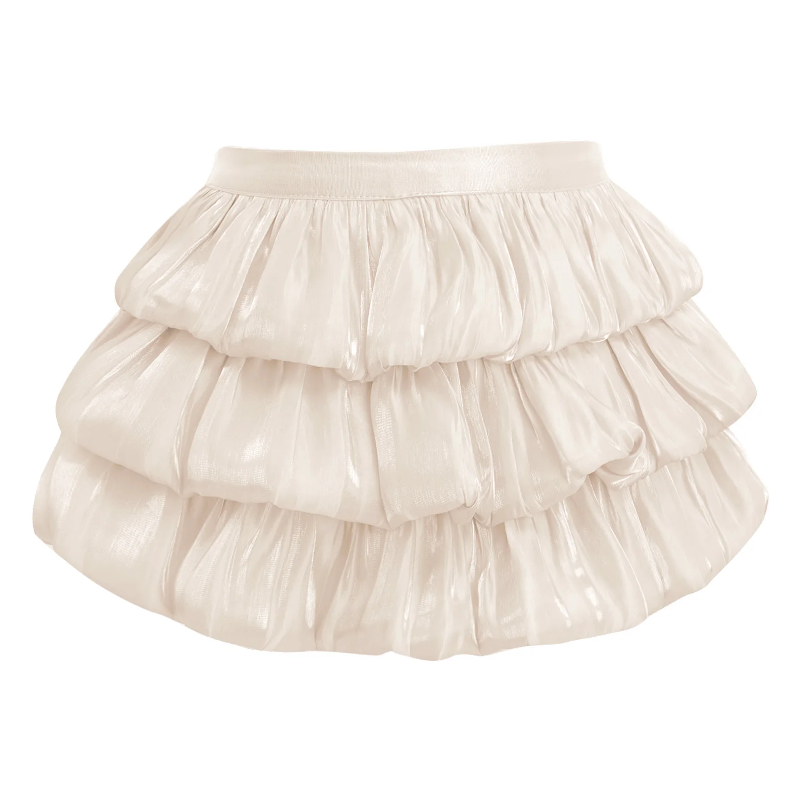 GirlsTiered Ruffle Tutu Skirt Sparkling Birthday Party Elastic Waist Ballet Dance Costume Skirts for Childs Ballerina Dancewear