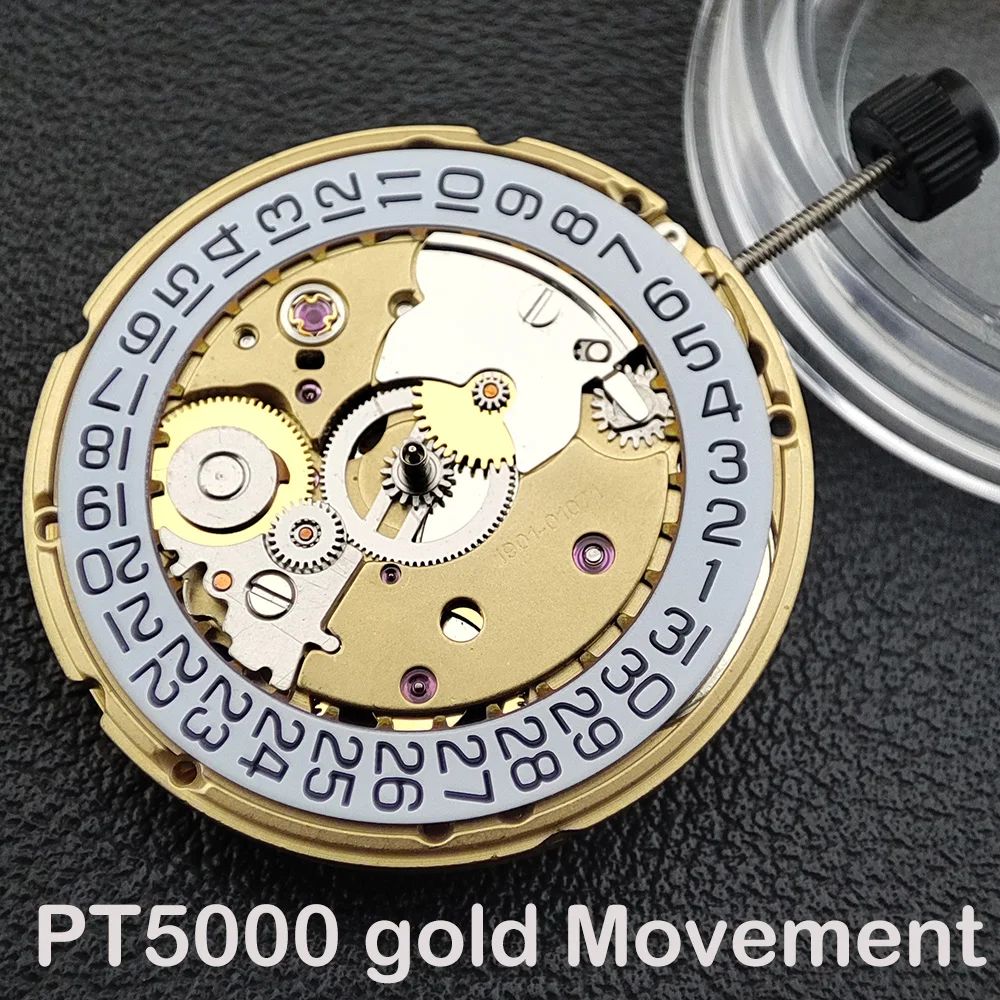 PT5000 Automatic Watch Movement  High Precision 25 Jewels 28800 Hour Date Display Clone ETA2824 Replacement Parts