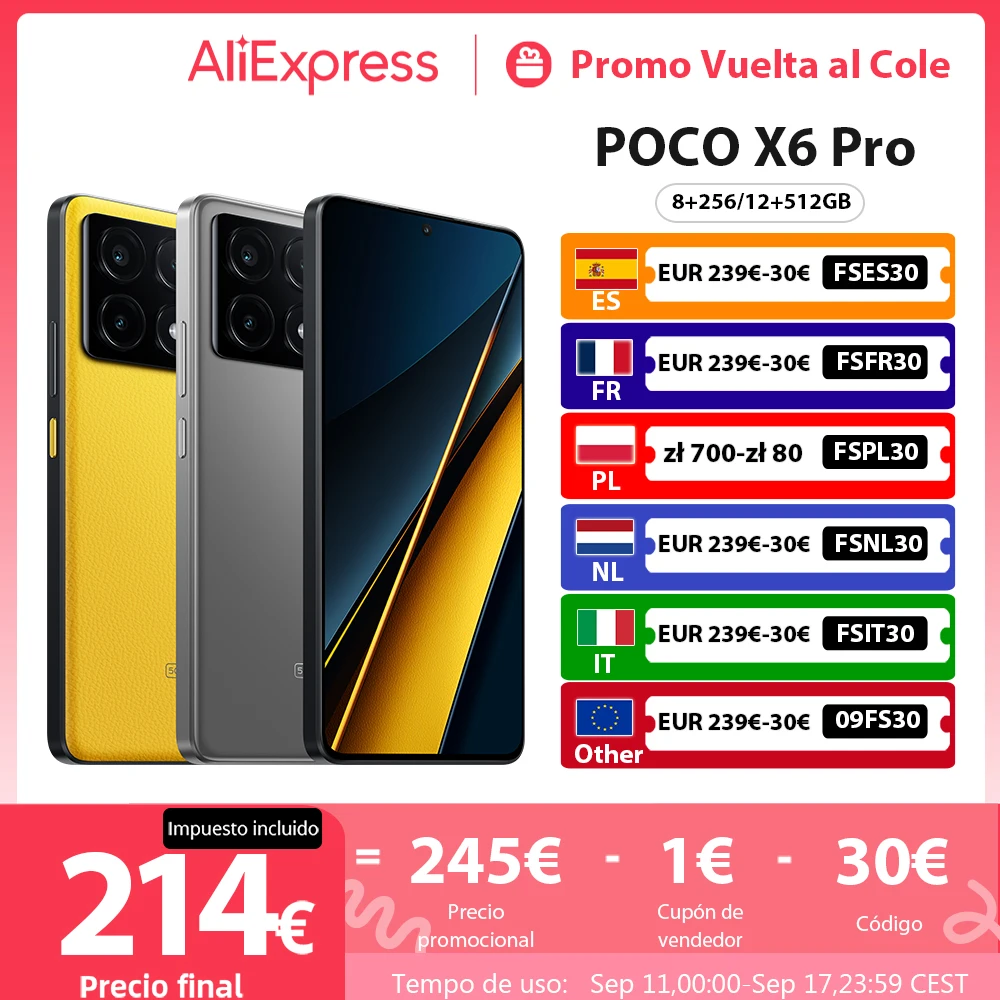 Global Version POCO X6 Pro 5G MTK Dimensity 8300-Ultra 67W Turbo Charging 64MP Triple Camera With OIS 120Hz AMOLED 5100mAh