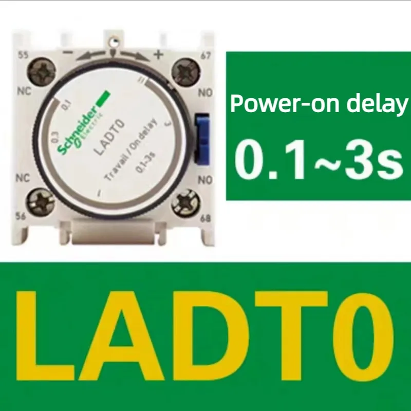 

Schneider Electric LADT2 Delay Contact Module LADT0 LADT4 LADR0 LADR2 LADR4 LADS2 Delay Power-On/Power-off Air delay module