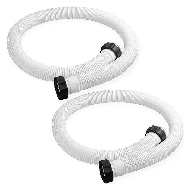 2 Pcs Pool Filter Pump Hose Swimming Replacement Pipe 1.5 Inch Diameter 59 Inch Long For INTEX 29060E Filter Pumps