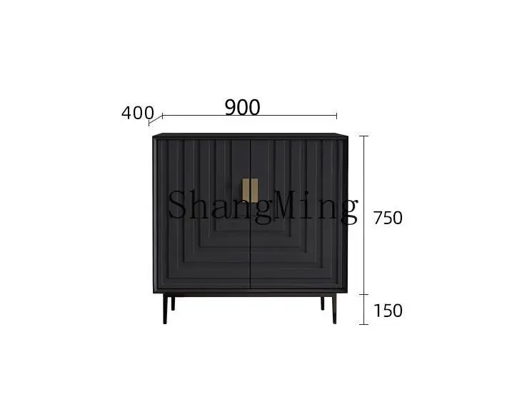 

ZJH living room dining side household solid wood porch cabinet modern simple locker decorative cabinet