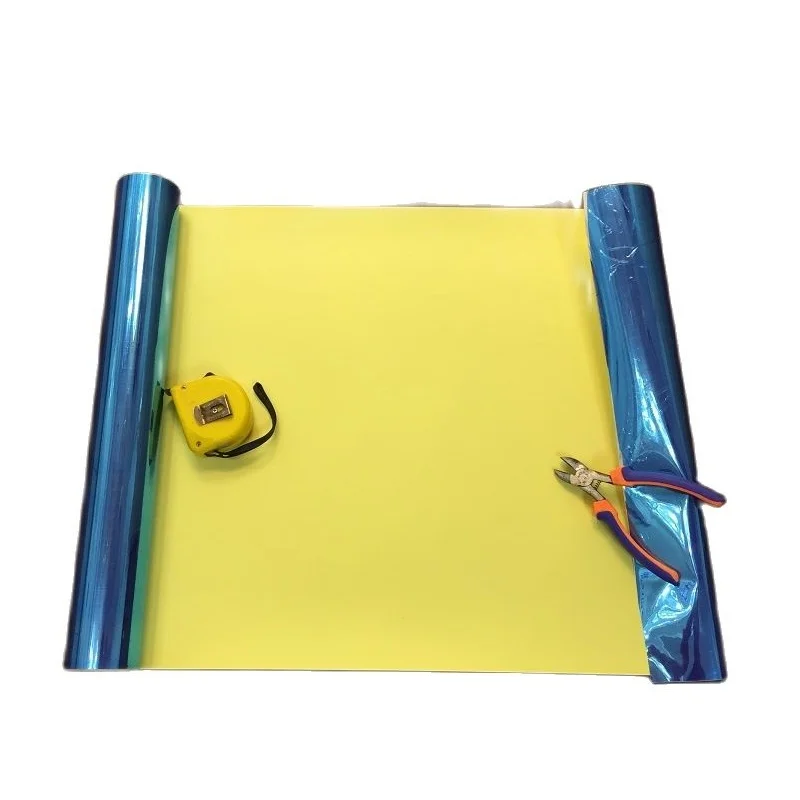 PET مرآة فضية مرآة السجاد مرآة الزخرفية فيلم البلاستيك الكهربائي مرآة لينة عاكسة مرآة لاصق غشائي