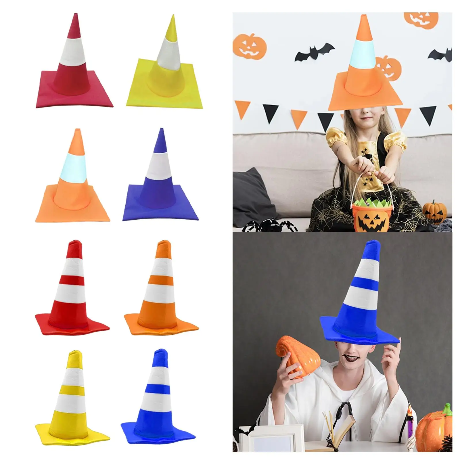 

Traffic Cone Hat, Construction Cone Hat for Masquerade Themed Parties