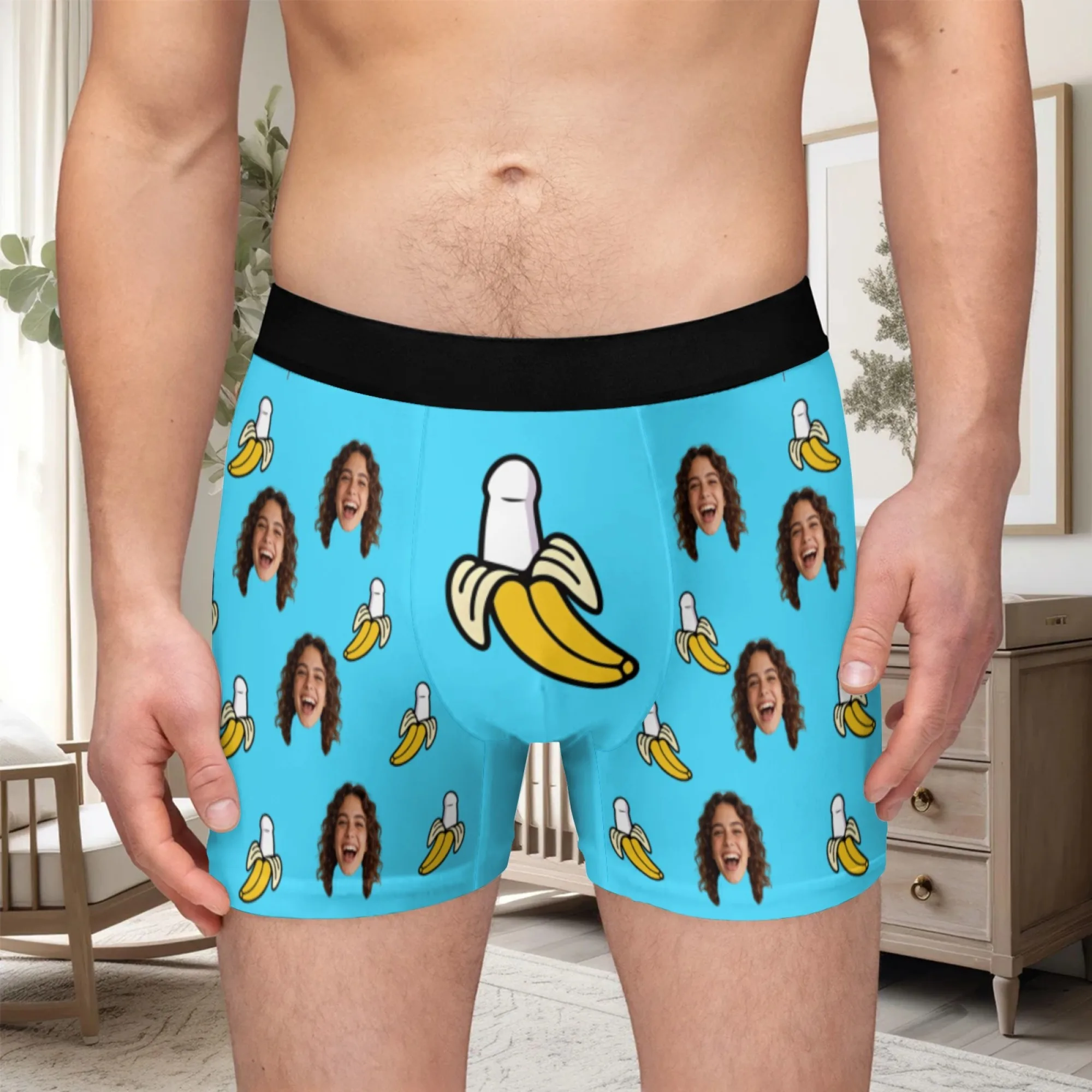 Personalized facial photo customization flat underwear customization men's Valentine's Day gift for husband gift for father