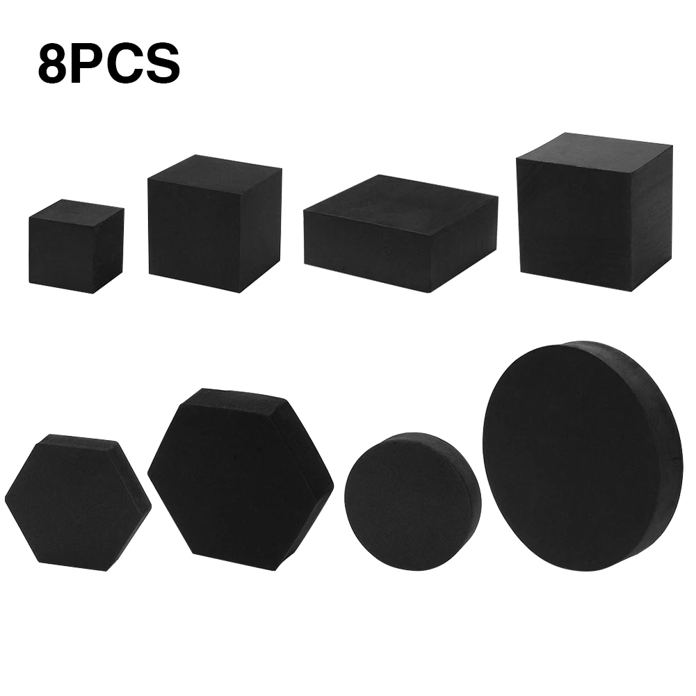 8pcs Geometric Cube Lipstick Cosmetics Craft Photography Backdrop Hard Foam Makeup Tools Studio Photography Props