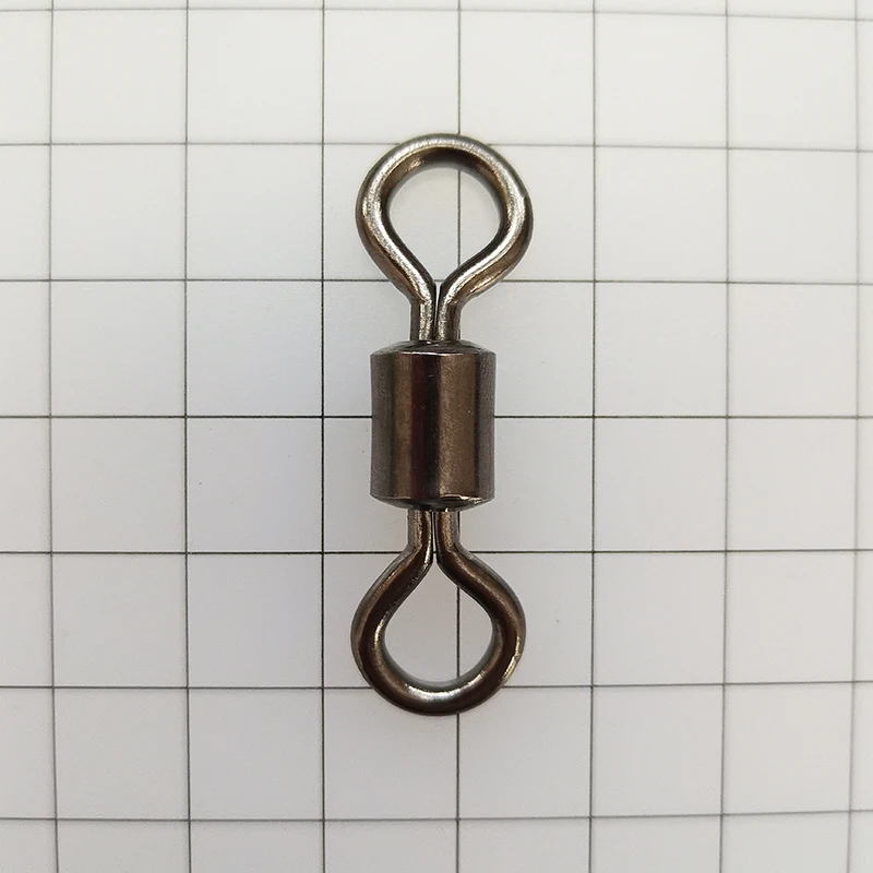 50PCS Winter Ice Fishing Barrel Bearing Rolling Copper Swivel Lure Hook Connector Sea Fishing Tackle Supplies Accessories Pesca