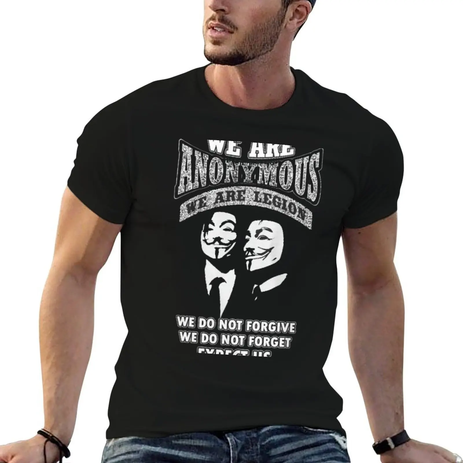 We are ANONYMOUS - we are legion T-Shirt luxury t-shirt oversizeds slim fit t shirts for men