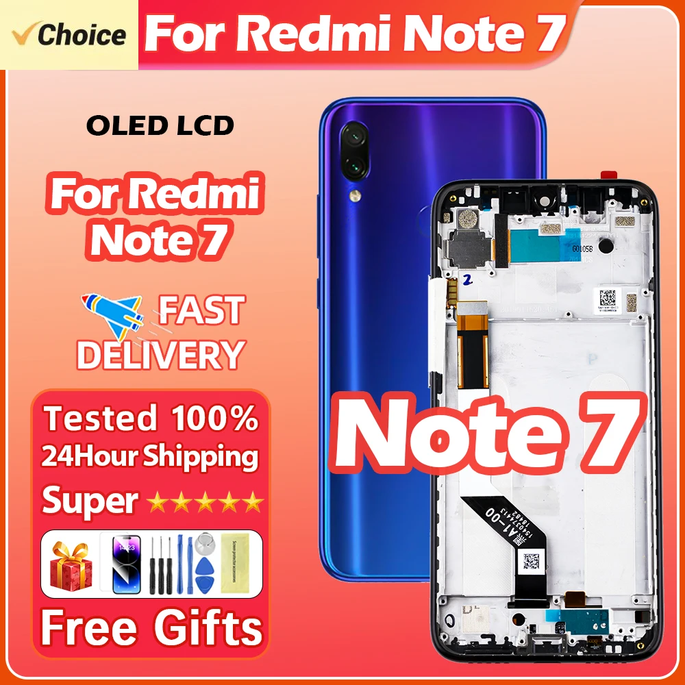 NEW AAAA+++ Display for Redmi Note 7 LCD Touch Screen Digiziter Assembly For Xiaomi Redmi Note7 M1901F7G/H/I LCD Display