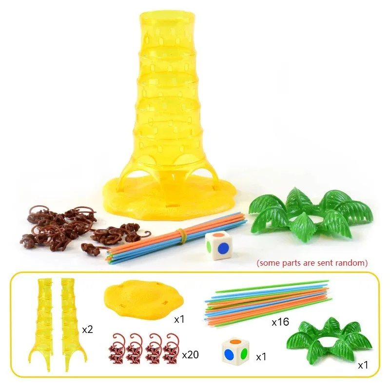 Desktop Game Toys Turn Monkeys Down Monkey Tree Climbing Game Parent-Child Interactive Board Game for Family Party  Games