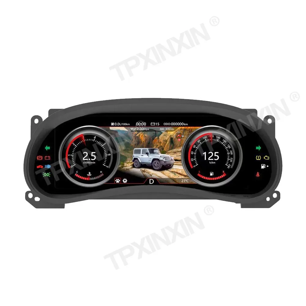 

For Jeep Wrangler JK JL Instrumentation lcd 12.3 inch intelligent Android Multifunction new Refit touch screen 2011-2017