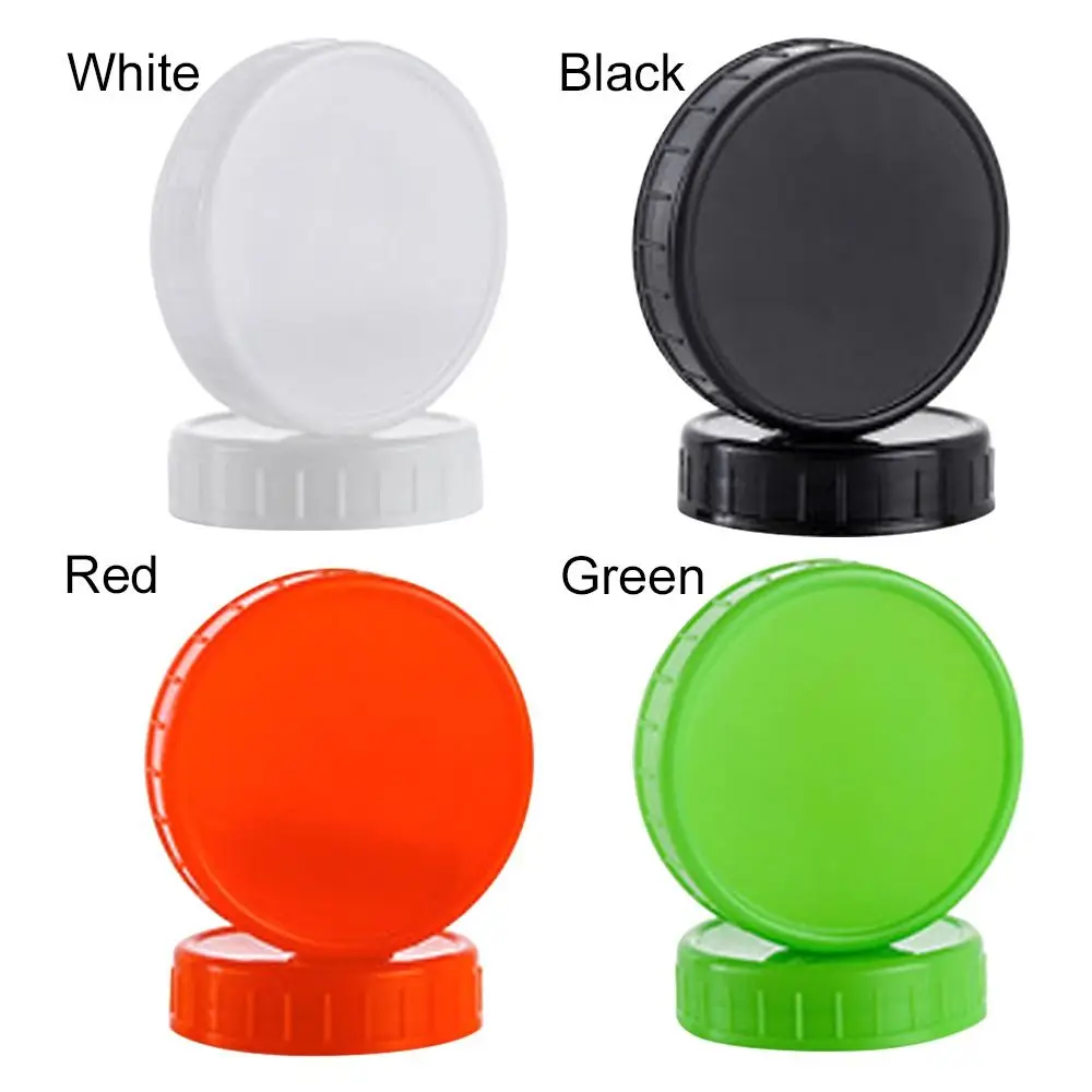 1pcs 70mm 86mm Reusable Plastic Mason Jar Lids for Wide Mouth Jar Leak-proof Seal Bottle Cover Spout Lid Good Seal Kitchen Tool