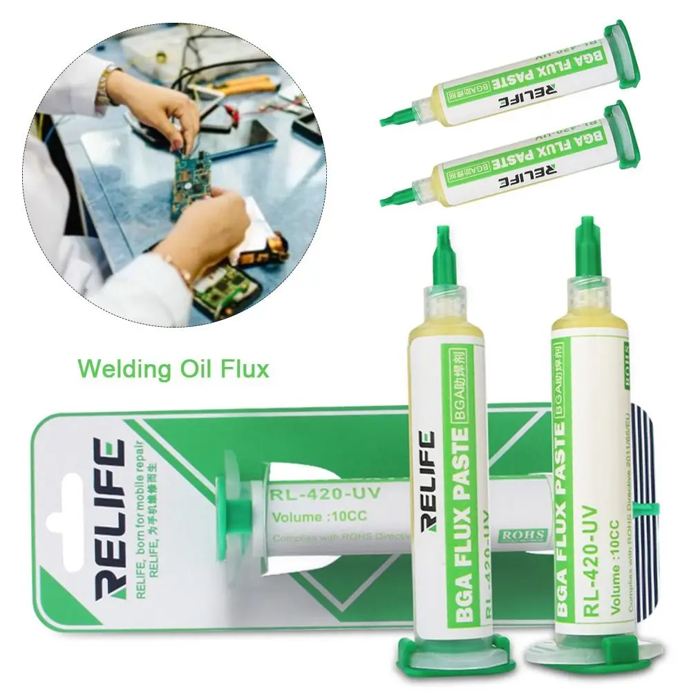 

Practical RL-420 Soldering Paste No-clean Halogen-Free Welding Oil Flux Solder Flux Welding Accessories