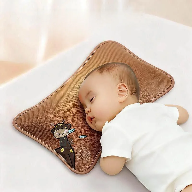 

Children's Cooling Mat Pillow Neck Support Pillow Sleep Aid Special Buckwheat Hull Ice Silk Vine Pillow Summer Core Neck Pillow