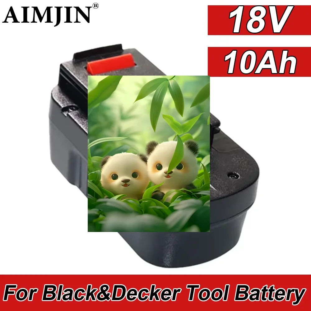 

18v 6.0/8.0/10.0ah Rechargeable Tools Battery For Black& Decker Hpb18 Fs180 A1718 A18NH BD18PSK EPC18 HP188F2B KC1800Sk Fs1800
