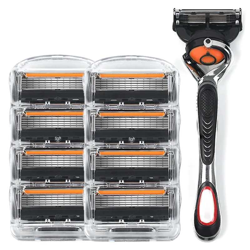 ماكينة حلاقة أصلية جديدة مكونة من 5 طبقات ماكينة حلاقة يدوية للرجال ماكينة إزالة شعر الوجه ماكينة حلاقة آمنة #1