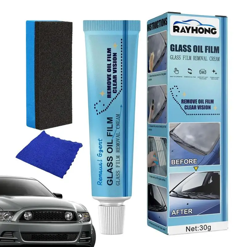 

New Glass Oil Film Removal Paste Powerful Glass Cleaner Car Windshield High Quality Glass Wiper Car Windshield Window Cleaner