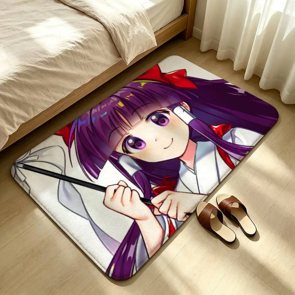 Hakurei Reimu Touhou Project Shower Room Absorbent Small Floor Mat Soft Comfortable Decorative Foot Mat