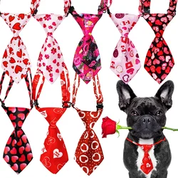 30/50/100pcs Dog Neckties For Valentine's Dogs Bowties/Tie Small Dogs Pets  Bow Tie Regular Necktie For Small Dogs Cats
