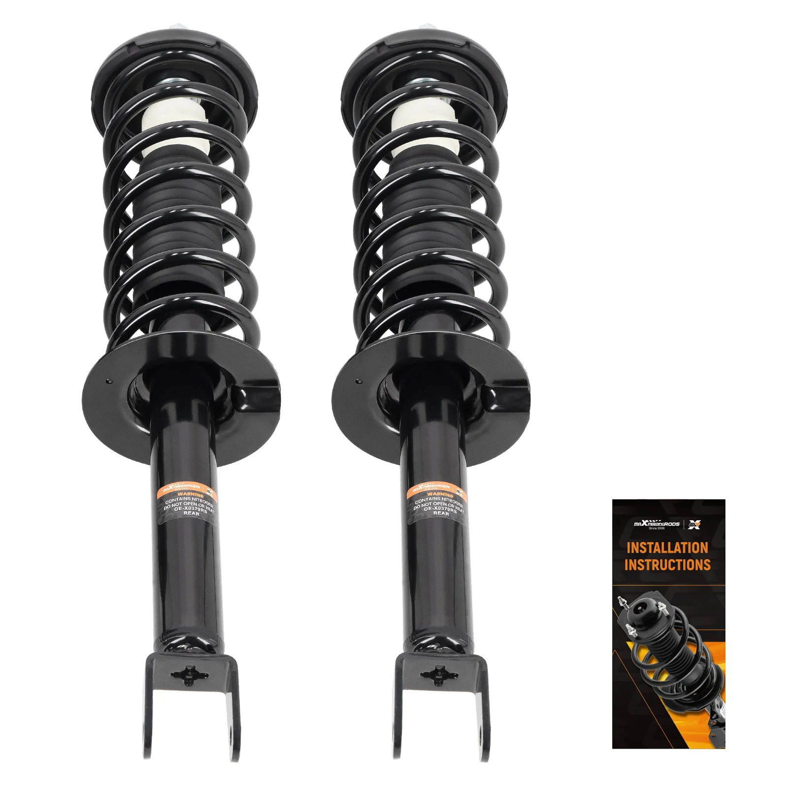 Pair Rear Complete Shock Struts Assembly For 2008-2012 Honda Accord 172563 55S15180,92130097,1345685L,