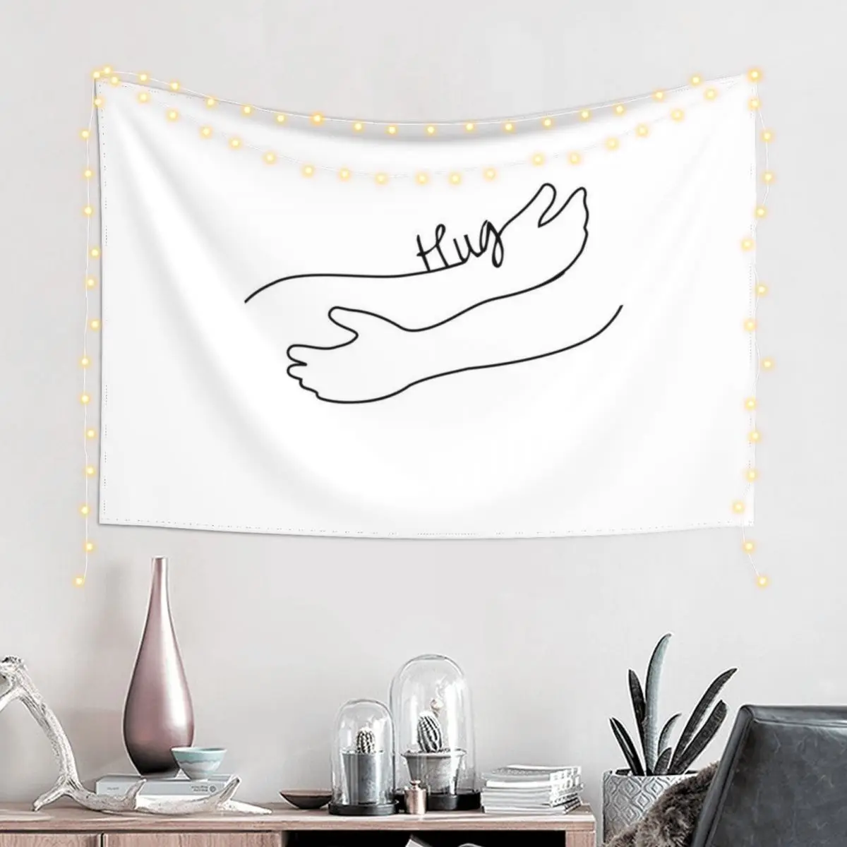 

Hug Tapestry Room Decorating Aesthetic Wall Art Funny Decoration Bedroom Tapestry