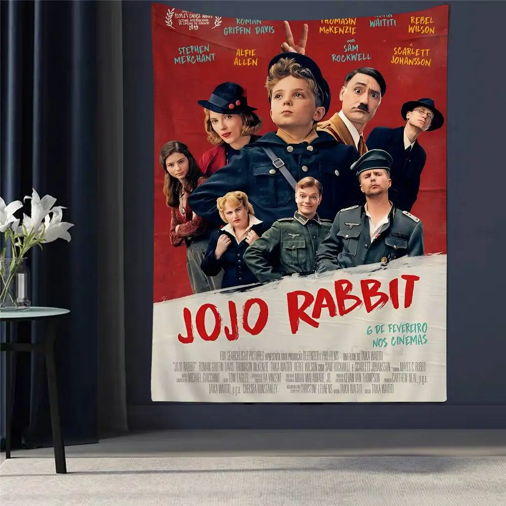 

Jojo Rabbit Anime Tapestry Art Science Fiction Room Home Decor Wall Art Decor