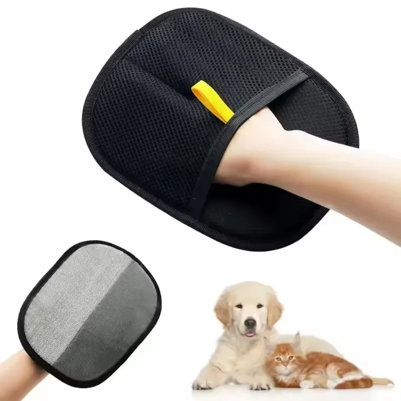 

New Pet Grooming Gloves Static Dedusting Brush Pet Hair Remover Brush Removing Dog Cat Hair From Sofa Carpet Clothes