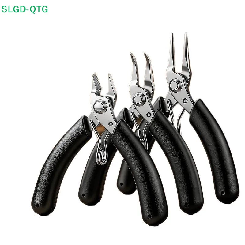 *Stainless Steel Mini Needle Nose Pliers Curved Nose Pliers Jewelry Making Hand Tool Pliers For DIY Bracelet Jewelry Making Tool