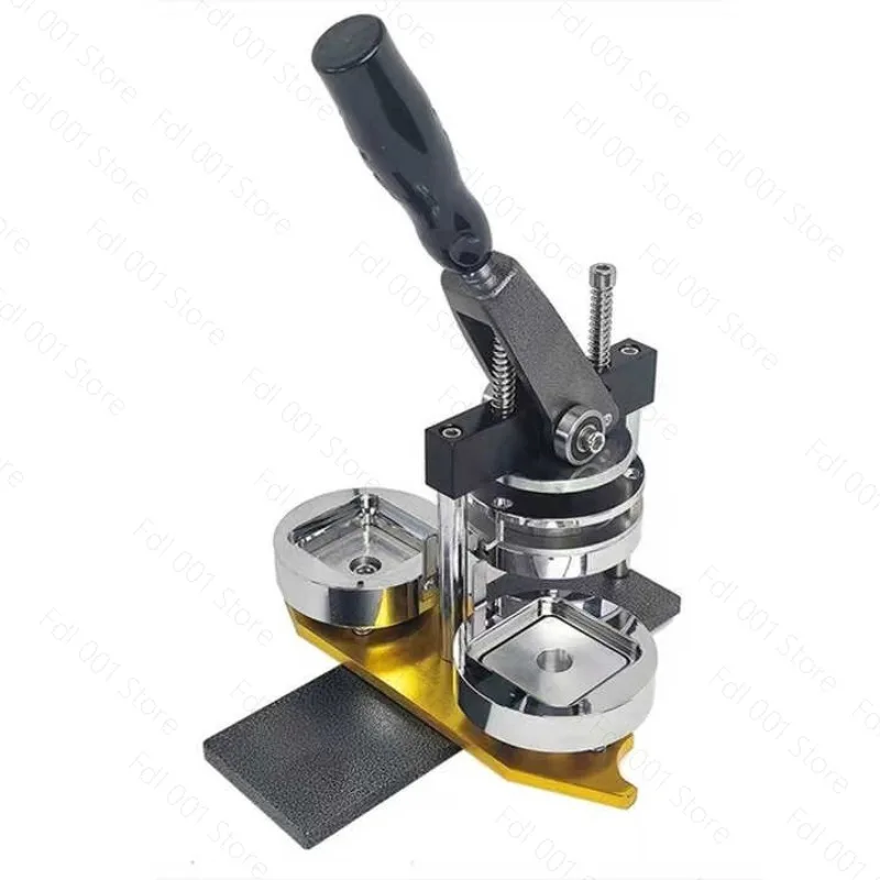 Square Fridge Magnet Maker Machine Kit, 50x50mm Refrigerator Sticker Making Machine+Paper Cutter+100 Sets Materials