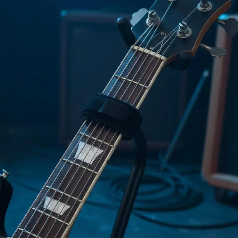 Einfach zu installierende Gitarrensaiten-Dämpferwickel zur Geräuschreduzierung, Bündel-Schalldämpfer für Bass, Ukulele, Kinder und Erwachsene, Gitarrenanfänger – Detail 5