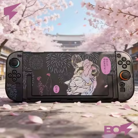 Demon Slayer: Kimetsu No Yaiba Anime Peripheral Toys Akaza Koyuki Theme Custom Switch2 Protective Case Anime Style Ns2 Game Case