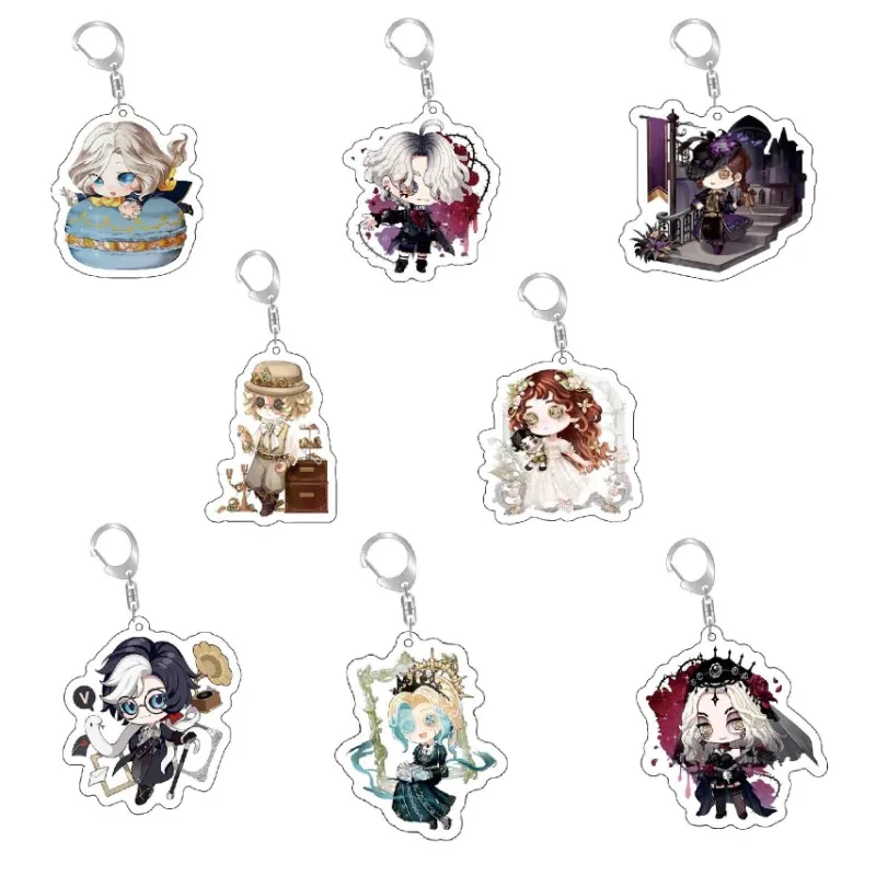 Game Identity V Acrylic Keychain Hanging Backpack Keyring Pendant Prisoner Doctor Lawyer Gardener Fans Decoration Accessory