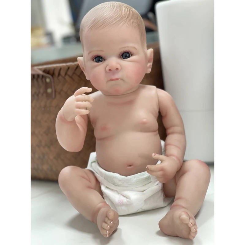 47CM Full Body Vinyl Silicone Reborn Dolls Bettie Hand Painting 3D Skin with Visible Veins Handmade muñecas bebe Hand Paint Hair