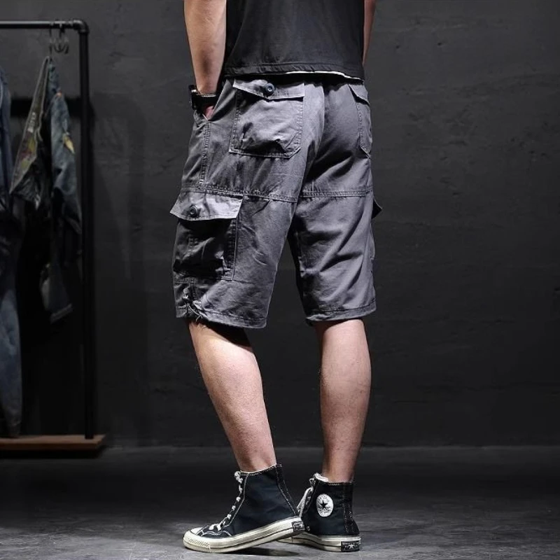 Plus Size Men's Camouflage Cargo Shorts Summer 5 Inch 7 Inch Loose Fit Casual Shorts Big