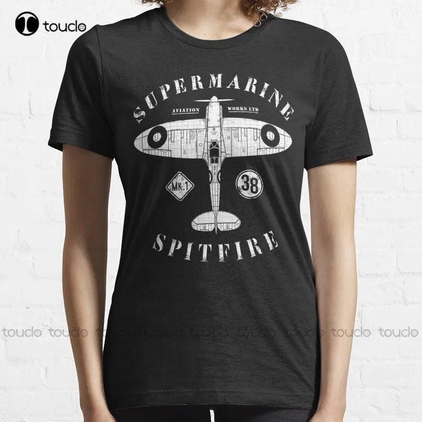 Spitfire Supermarine Battle Of Britain Classic T-Shirt Work Shirt Custom Aldult Teen Unisex Digital Printing Tee Shirt Xs-5Xl