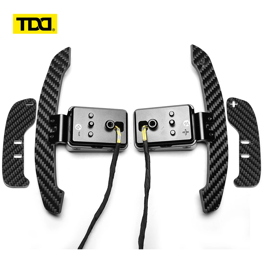 TDD Magnetic Paddle Shifters For BMW E90 M3 E92 M3 E93 M3 X5M X6M E70 E71 Carbon Fiber Shift Paddle with Spare Paddle Pads